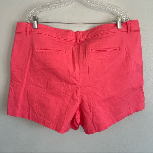 NWT NY&C Womens Pink Bermuda Shorts Plus Sz 20 Casual Everyday Normcore Basic - Picture 10 of 13